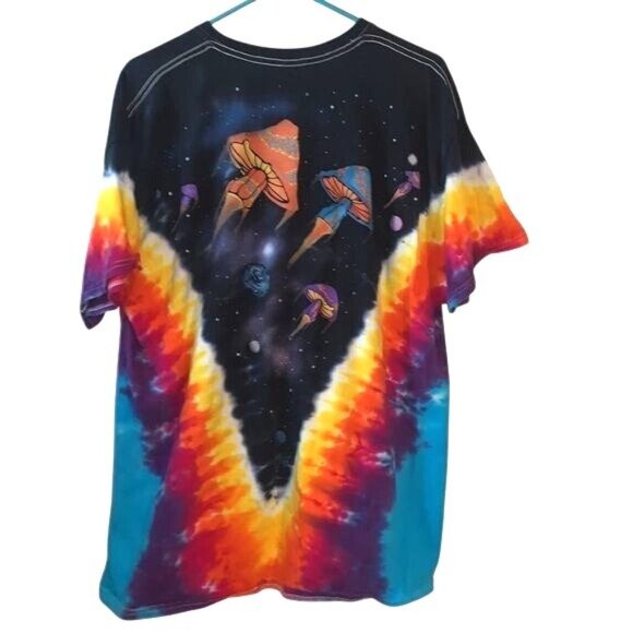 Liquid Blue XL Tie-Dye Psychedelic Space Mushroom Graphic T-Shirt - Picture 5 of 7